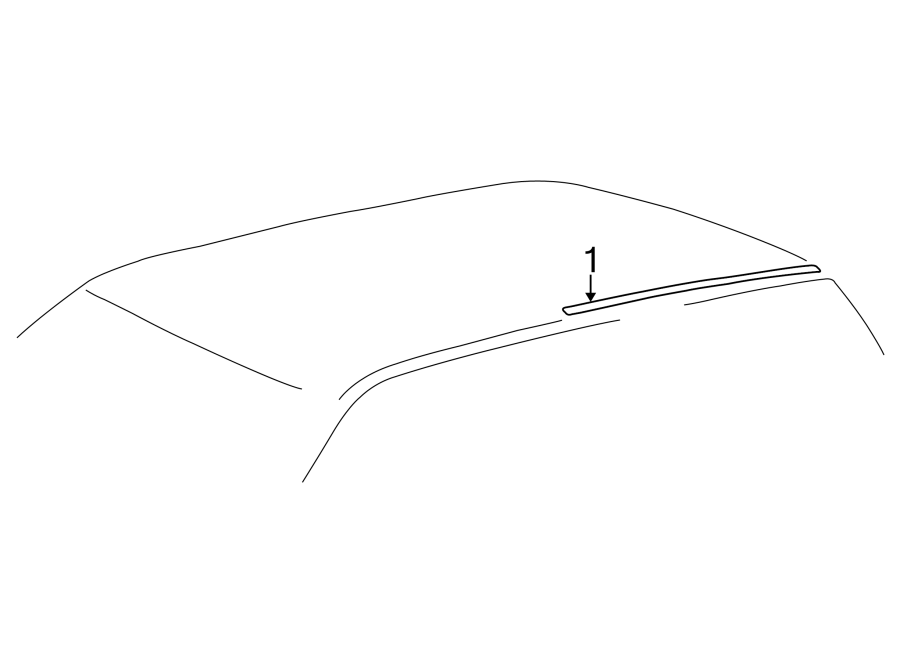 Diagram EXTERIOR TRIM. for your 2010 Toyota Yaris   