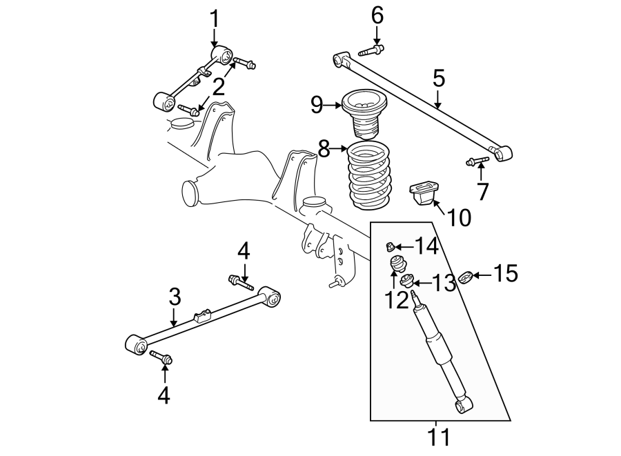 Toyota Sequoia Suspension Control Arm Bolt (Rear, Lower) 9008011481