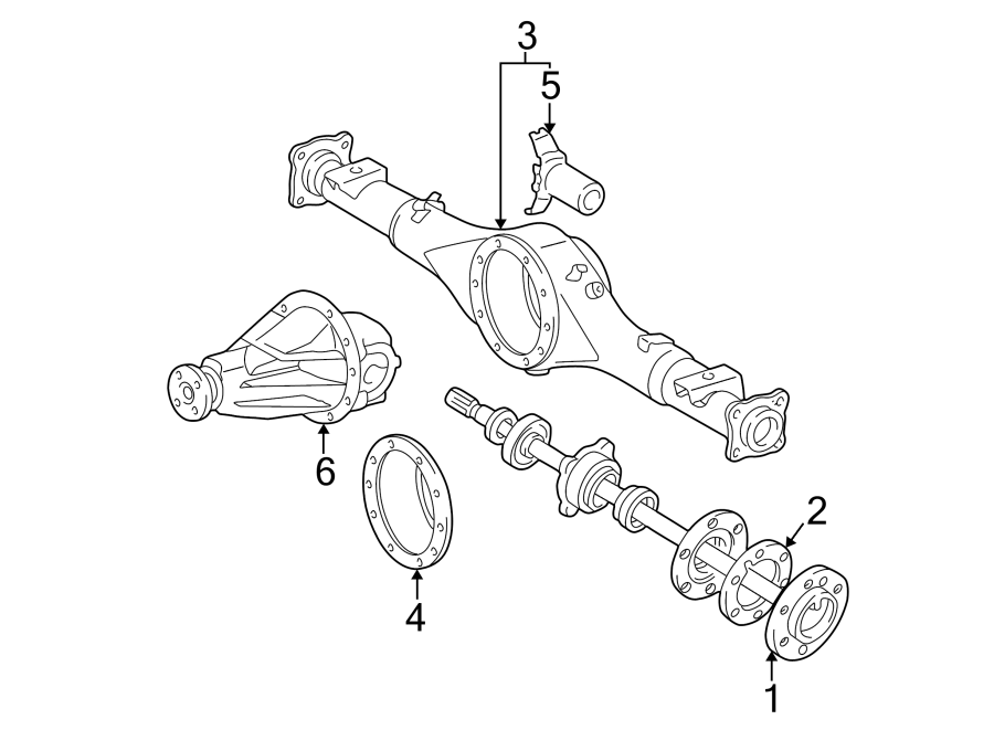 Diagram REAR SUSPENSION. AXLE & DIFFERENTIAL. for your Toyota Sequoia  