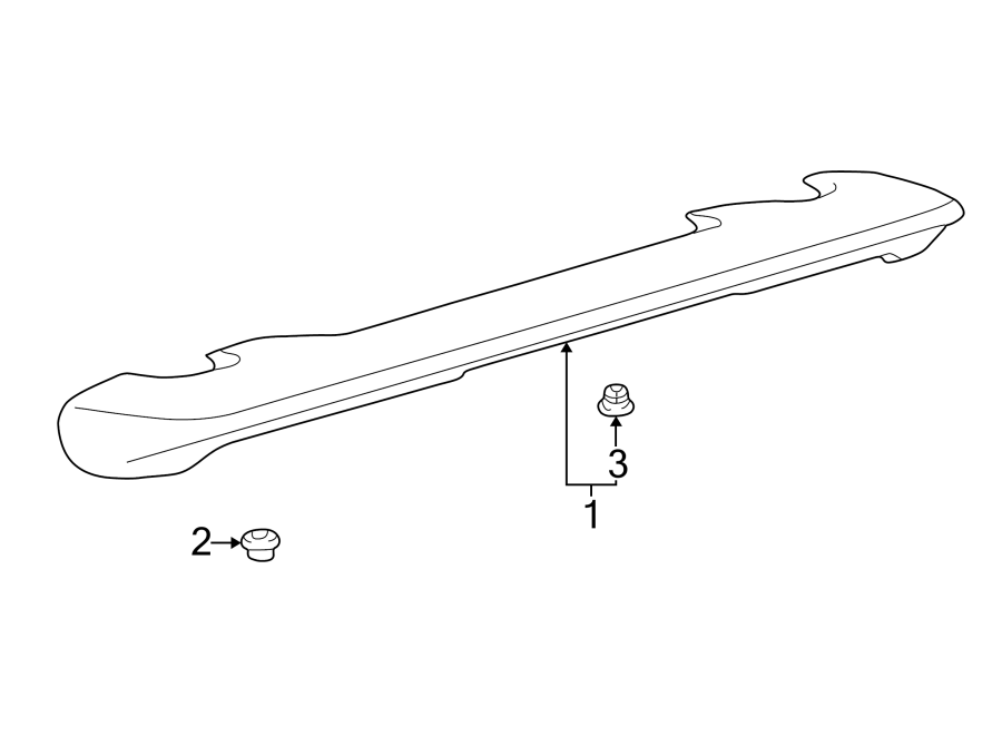 Diagram LIFT GATE. SPOILER. for your 2017 Toyota Corolla iM   