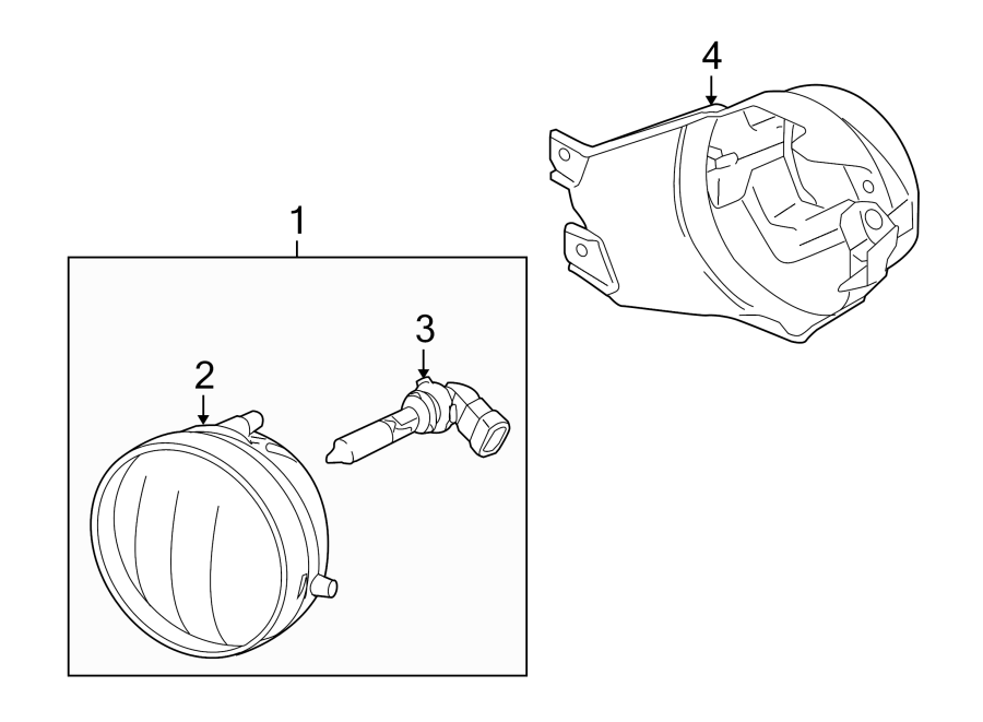 Diagram FRONT LAMPS. FOG LAMPS. for your 2022 Toyota Corolla Cross   