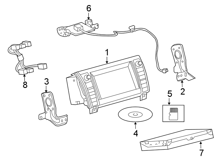 Diagram NAVIGATION SYSTEM COMPONENTS. for your 2011 Toyota Tundra   