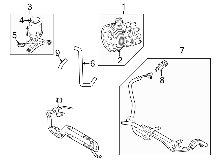 Diagram STEERING GEAR & LINKAGE. PUMP & HOSES. for your 1995 Toyota T100   