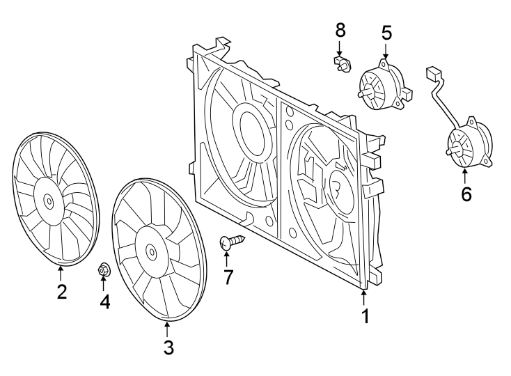 Diagram COOLING FAN. for your 2012 Toyota Tacoma  Base Standard Cab Pickup Fleetside 