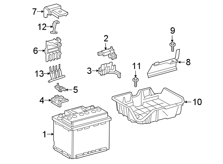 Diagram BATTERY. for your Toyota