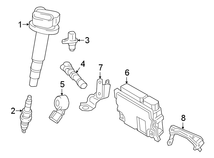 Diagram IGNITION SYSTEM. for your 2025 Toyota Corolla   