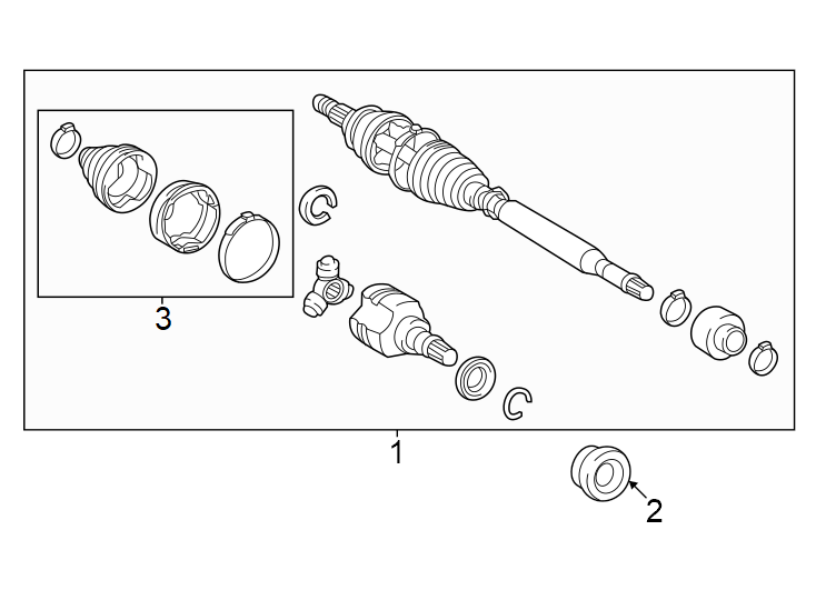 Diagram Front suspension. Drive axles. for your Toyota Camry  