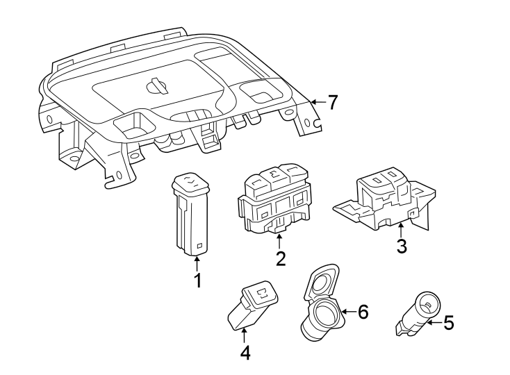 Diagram CONSOLE. for your 2003 Toyota Land Cruiser   