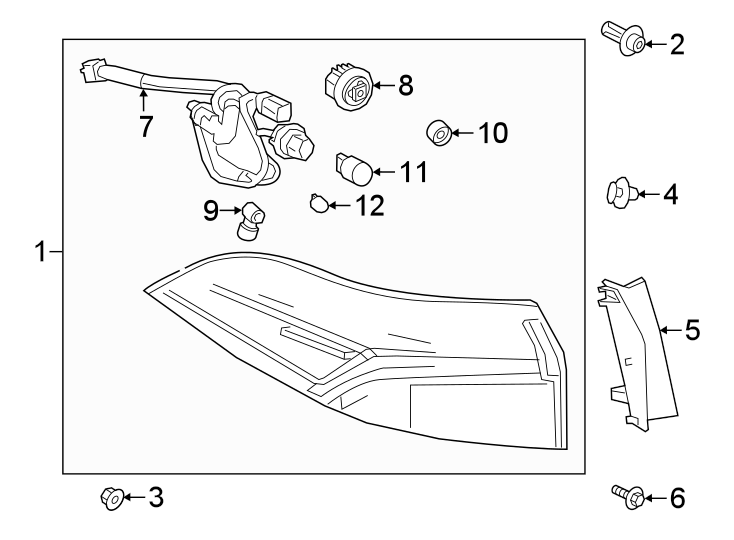 Diagram REAR LAMPS. COMBINATION LAMPS. for your 1990 Toyota Corolla   