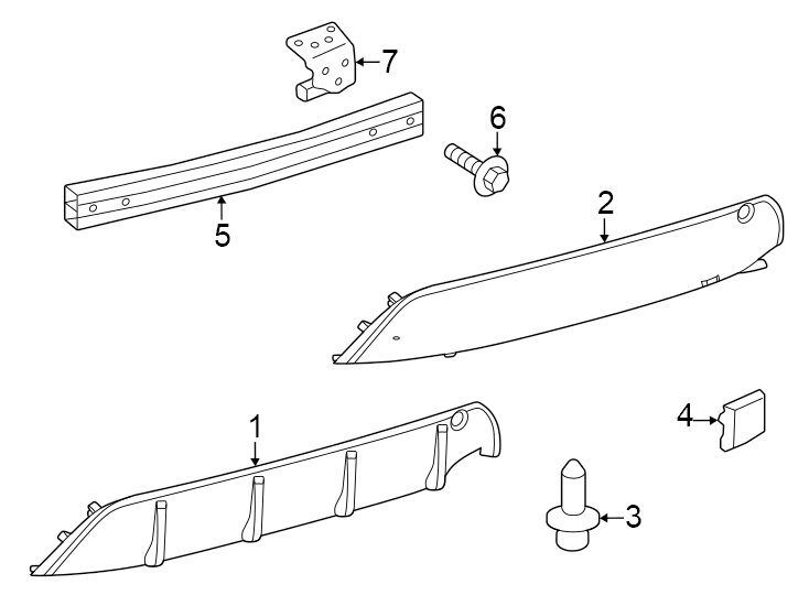 Diagram Rear bumper. Bumper & components. for your 2019 Toyota C-HR   