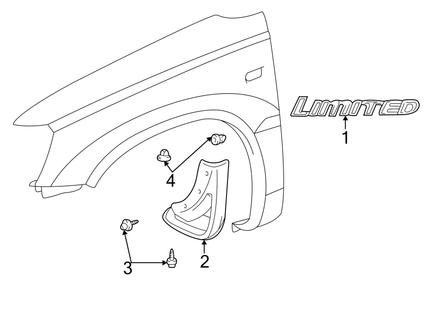 Diagram FENDER. EXTERIOR TRIM. for your 2002 Toyota Tacoma   