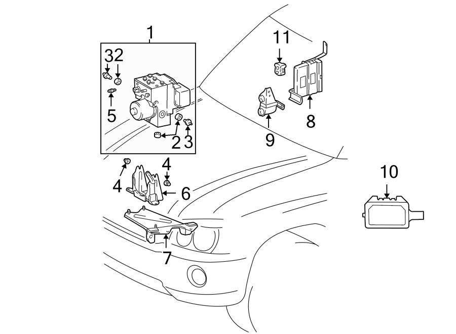 Diagram Electrical. Abs components. for your 2020 Toyota 4Runner   