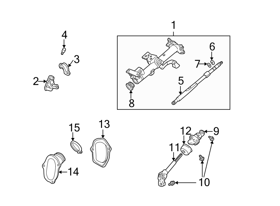 Diagram STEERING COLUMN ASSEMBLY. for your 2005 Toyota 4Runner   