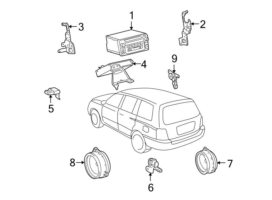 Diagram INSTRUMENT PANEL. SOUND SYSTEM. for your 2019 Toyota Corolla 1.8L M/T XSE Sedan 