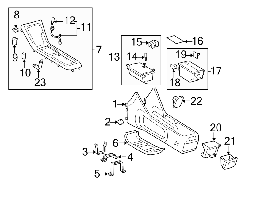 Diagram CONSOLE. for your 2008 Toyota 4Runner   