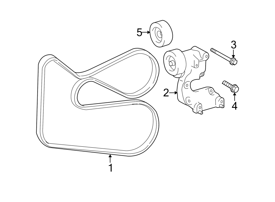 Diagram BELTS & PULLEYS. for your 2012 Toyota Tacoma 4.0L V6 A/T RWD Base Standard Cab Pickup Fleetside 