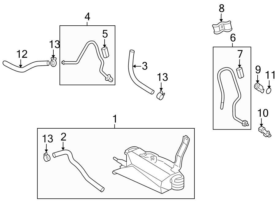 Diagram TRANS OIL COOLER. for your 1994 Toyota Corolla  Base Sedan 