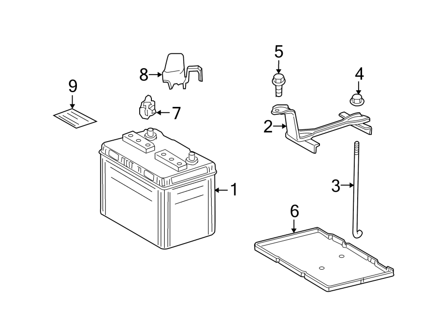 Diagram BATTERY. for your Toyota