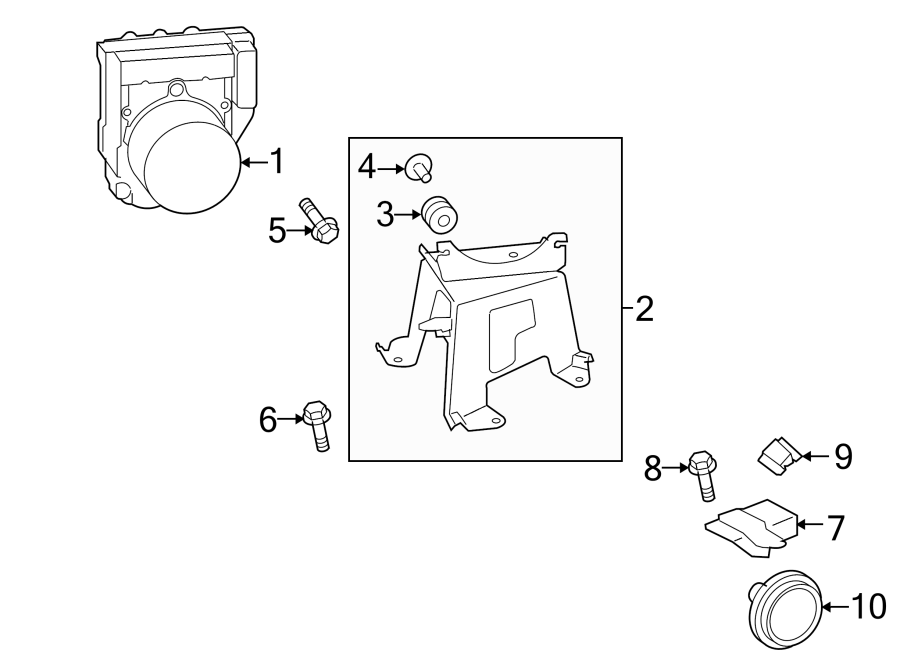 Diagram Abs components. for your 2022 Toyota Corolla   