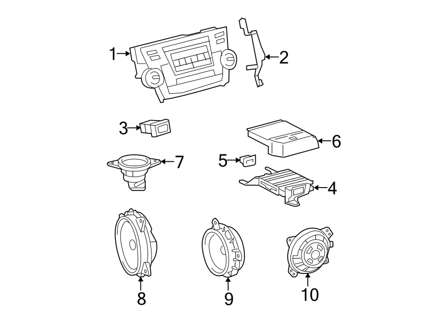 Diagram INSTRUMENT PANEL. SOUND SYSTEM. for your 2019 Toyota Camry 2.5L A/T LE SEDAN 