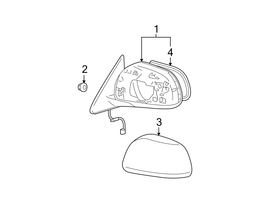 Diagram FRONT DOOR. OUTSIDE MIRRORS. for your 2017 Toyota Avalon   