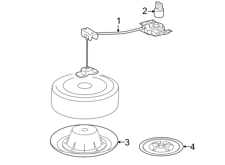 Diagram REAR BODY & FLOOR. SPARE TIRE CARRIER. for your 2010 Toyota Land Cruiser   