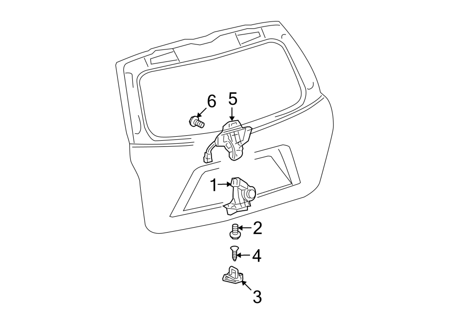 Diagram LOCK & HARDWARE. for your 2010 Toyota Tacoma   