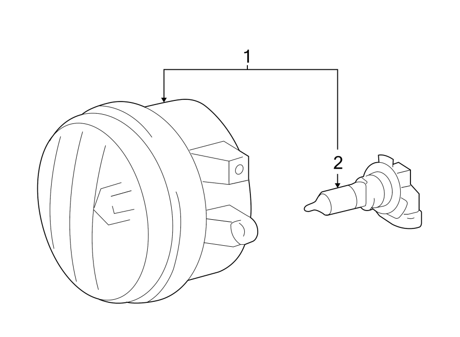 Diagram FRONT LAMPS. FOG LAMPS. for your 2022 Toyota Corolla Cross   