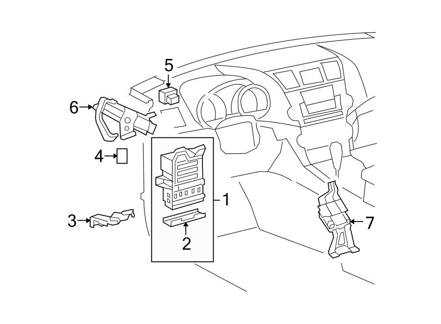 Diagram ELECTRICAL COMPONENTS. for your 2007 Toyota Corolla   