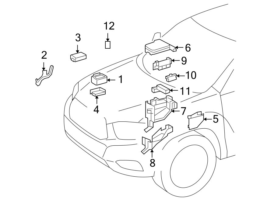 Diagram FUSE & RELAY. for your 2022 Toyota GR Supra   