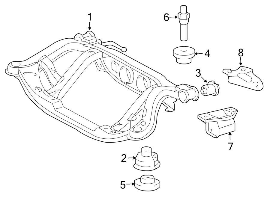 Diagram REAR SUSPENSION. SUSPENSION MOUNTING. for your 2004 Toyota Avalon   