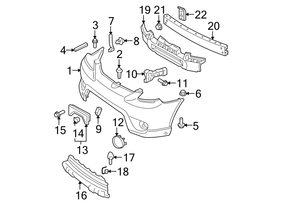 Diagram FRONT BUMPER. BUMPER & COMPONENTS. for your 2017 Toyota Prius Prime   