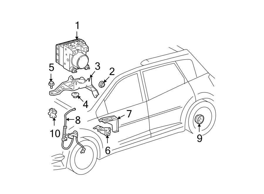 Diagram Electrical. Abs components. for your 2011 Toyota Sienna   