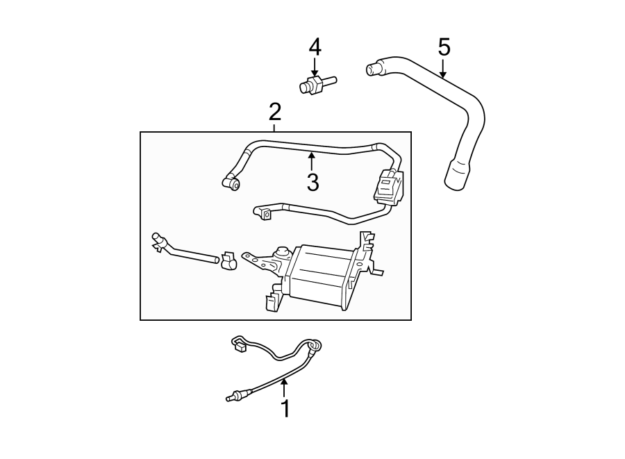 Diagram EMISSION SYSTEM. EMISSION COMPONENTS. for your 2016 Toyota Corolla   