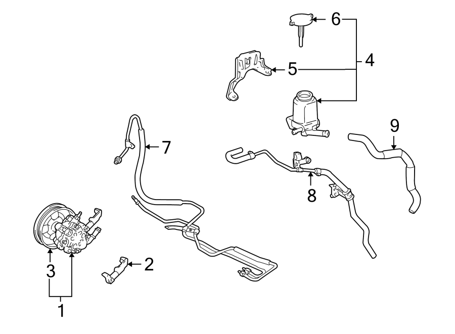 Diagram STEERING GEAR & LINKAGE. PUMP & HOSES. for your 1995 Toyota T100   