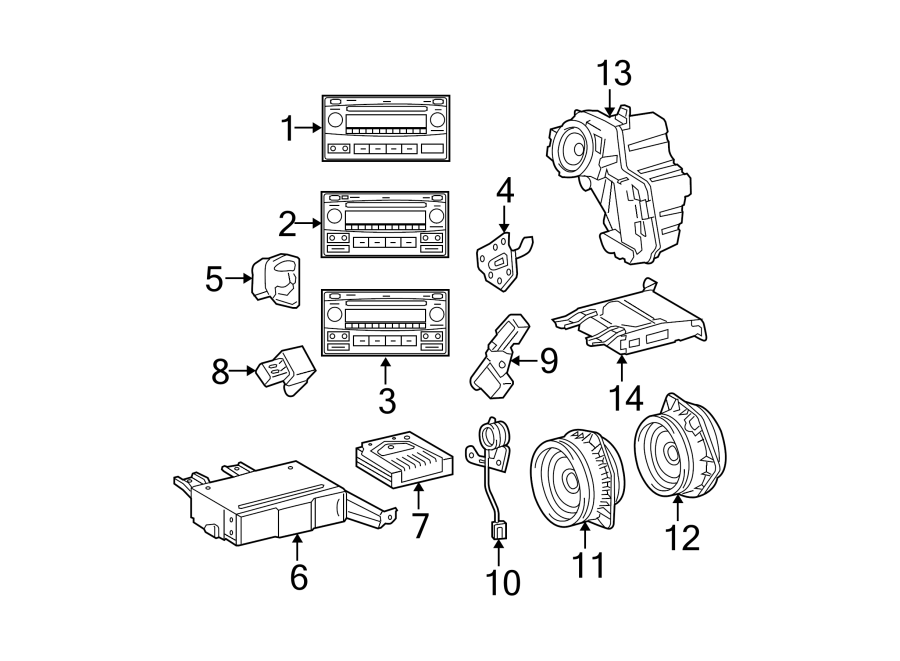 Diagram INSTRUMENT PANEL. SOUND SYSTEM. for your 2019 Toyota Camry 2.5L A/T LE SEDAN 