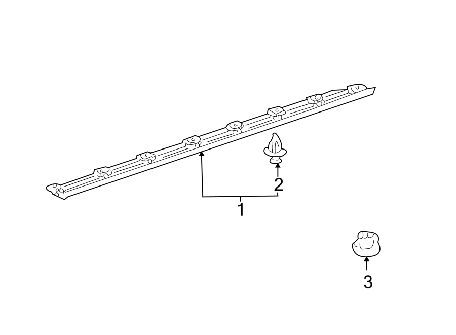 Diagram PILLARS. ROCKER & FLOOR. EXTERIOR TRIM. for your Toyota