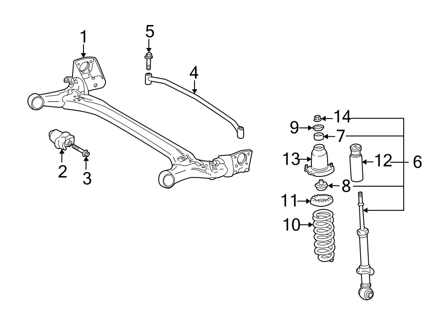 Diagram REAR SUSPENSION. SUSPENSION COMPONENTS. for your 2013 Toyota Sienna   