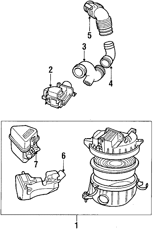 Diagram AIR INLET. for your Toyota 4Runner  