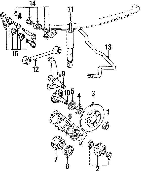 Diagram WHEELS & FRONT SUSPENSION. for your 2021 Toyota Prius AWD-e   