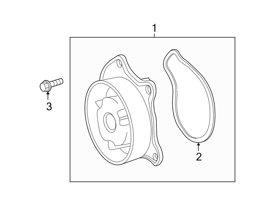 Diagram WATER PUMP. for your 2007 Toyota Highlander   