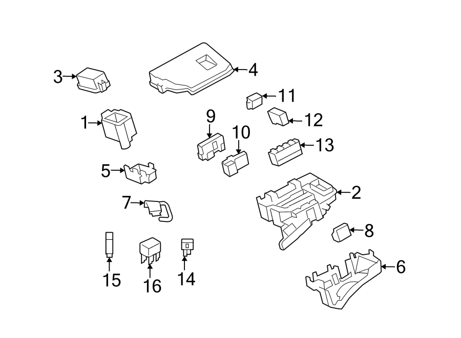 Diagram ELECTRICAL COMPONENTS. for your 2024 Toyota Prius AWD-e   