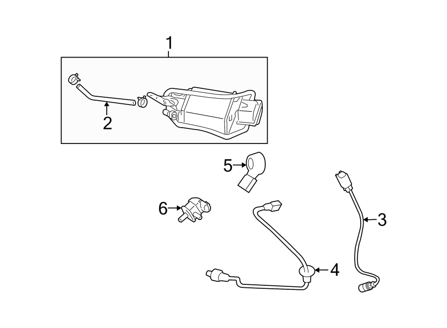 Diagram EMISSION SYSTEM. EMISSION COMPONENTS. for your 1995 Toyota Corolla   