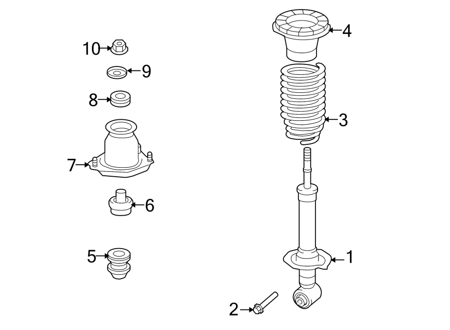 Diagram REAR SUSPENSION. STRUTS & COMPONENTS. for your 2013 Toyota Sienna   