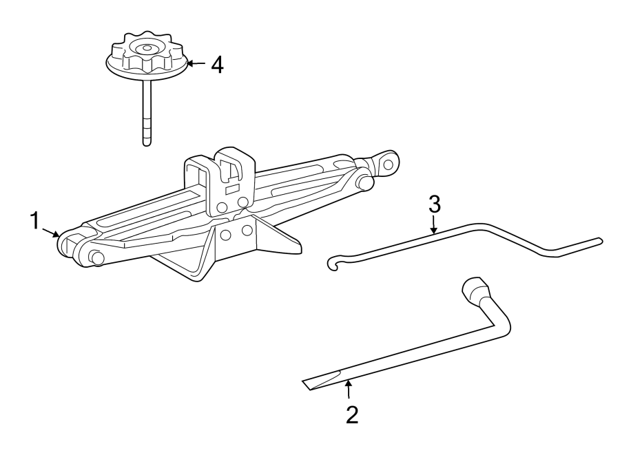 Diagram REAR BODY & FLOOR. JACK & COMPONENTS. for your 2019 Toyota Sequoia   