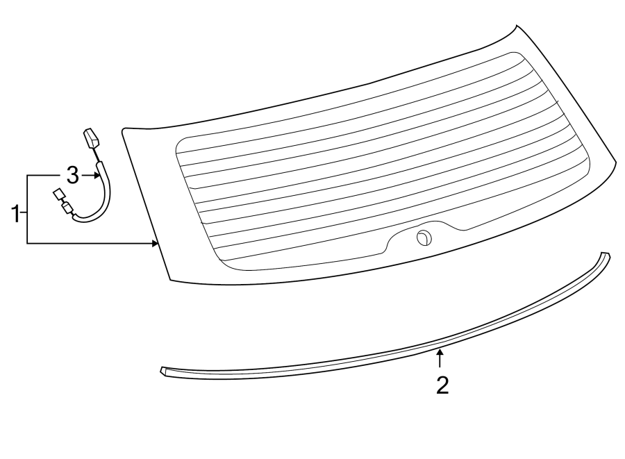 Diagram LIFT GATE. GLASS. for your 2017 Toyota Tundra 4.6L V8 A/T RWD SR Extended Cab Pickup Fleetside 