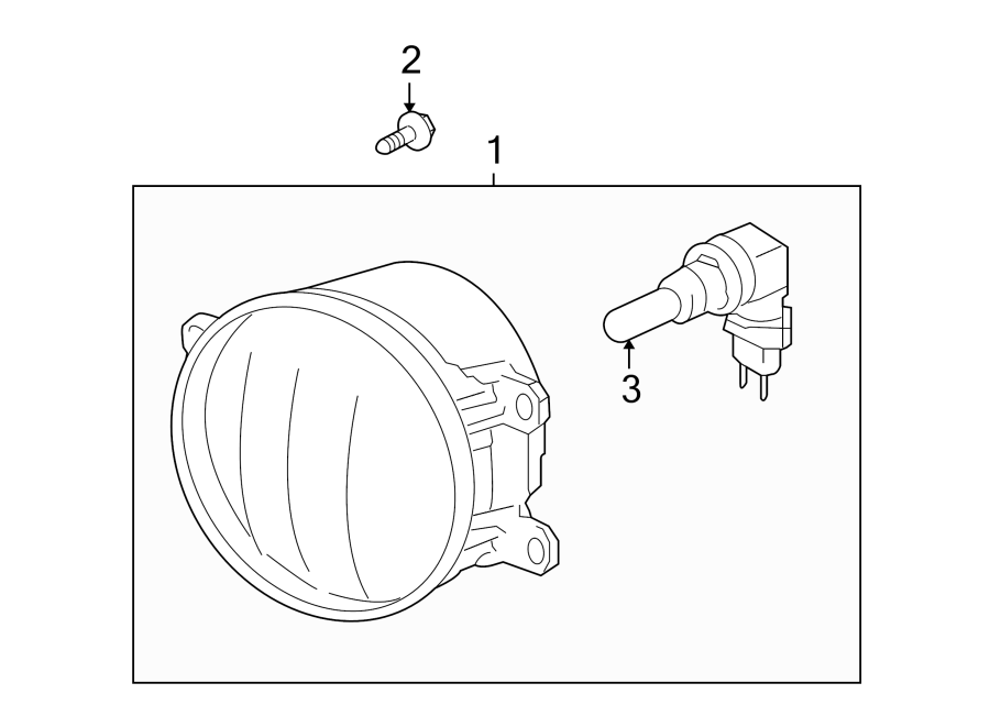 Diagram FRONT LAMPS. FOG LAMPS. for your 2012 Toyota Yaris   