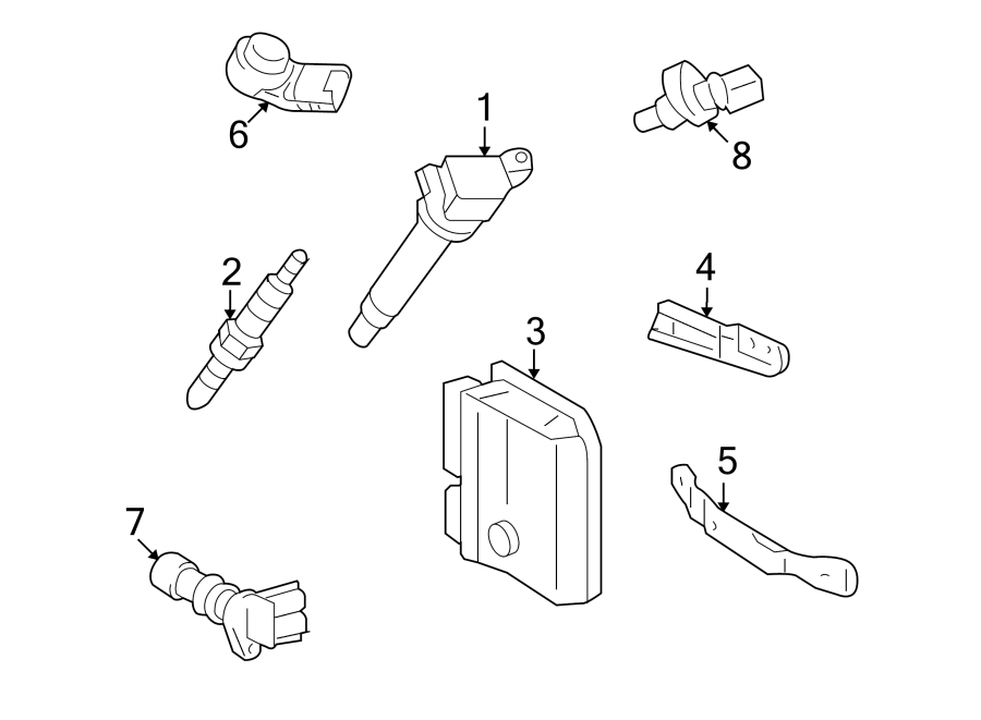 Diagram IGNITION SYSTEM. for your 2022 Toyota Corolla  LE SEDAN 