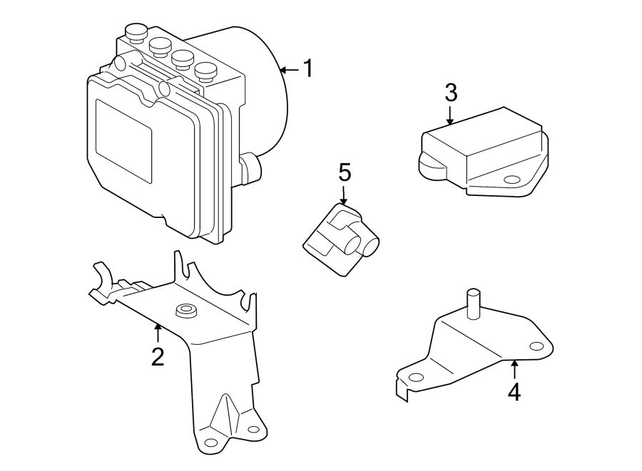 Diagram Abs components. for your 2009 Toyota Highlander 3.5L V6 A/T FWD Sport Sport Utility 