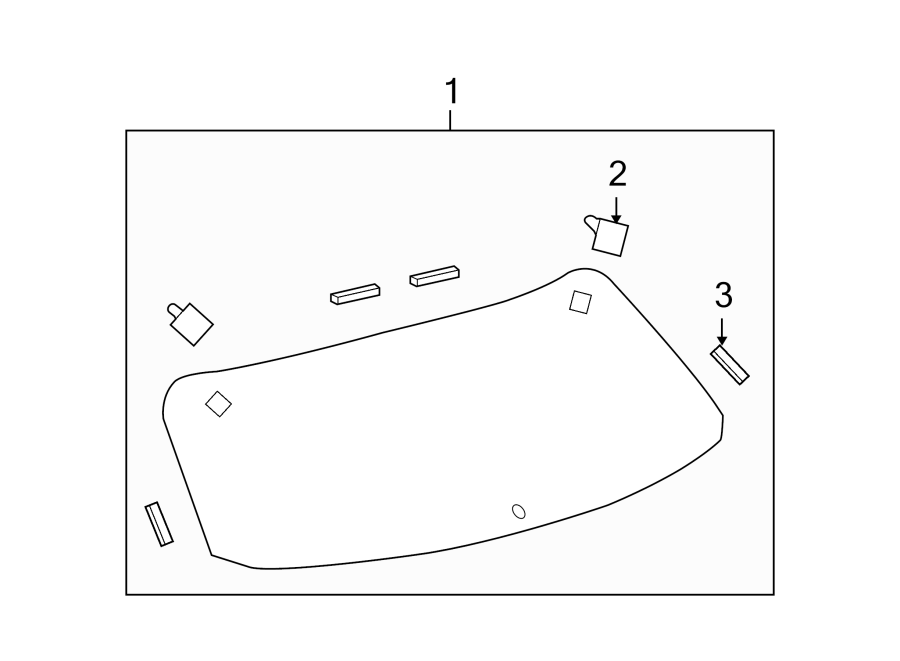 Diagram LIFT GATE. BACK GLASS. for your 2021 Toyota 4Runner 4.0L V6 A/T RWD SR5 Premium Sport Utility 